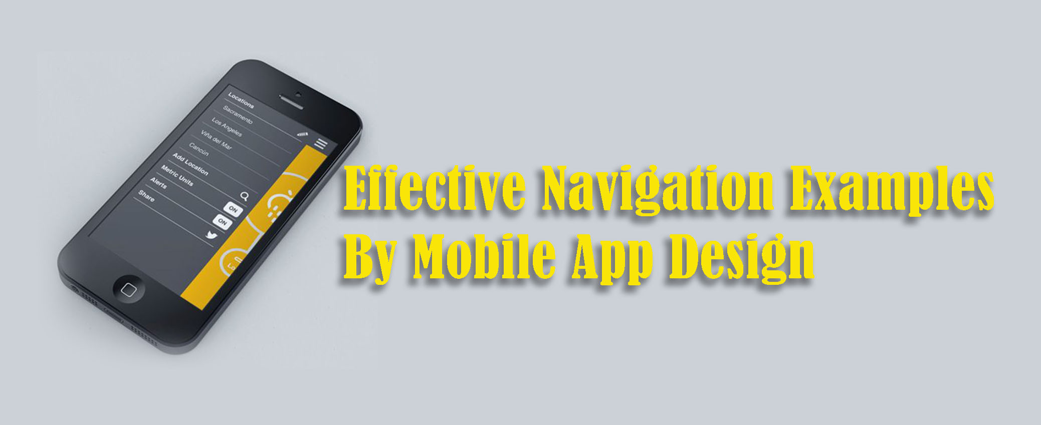 Effective Navigation Examples by Mobile App Design Dubai